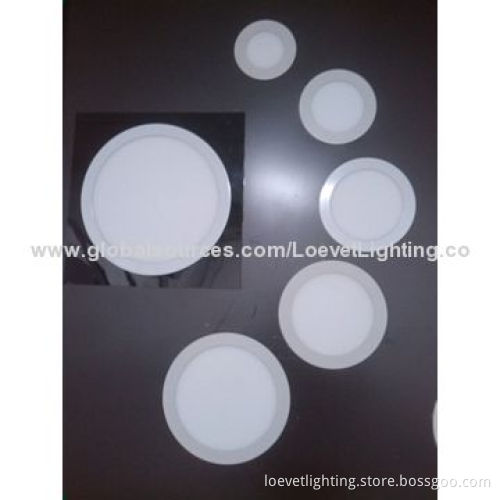 LED round panel light with 85 lm/w, 3 years warranty, CE/RoHS/FCC approved